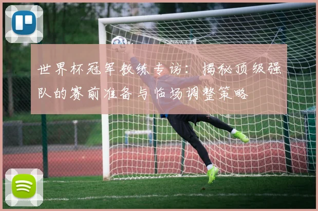 世界杯冠军教练专访：揭秘顶级强队的赛前准备与临场调整策略